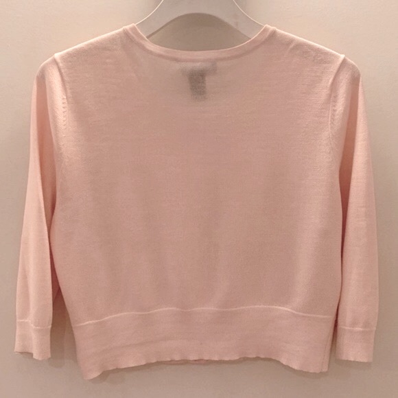 WHBM size M 3/4 sleeve crop sweater - Picture 12 of 16